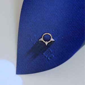 Orion 925 Ayar Gümüş Taşlı Tragus Küpesi – Minimal Helix / Cartilage Piercing Küpe