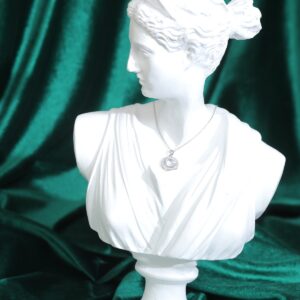 Lumière Pırlanta Görünümlü Gümüş Renkli Işıltılı Çelik Kolye